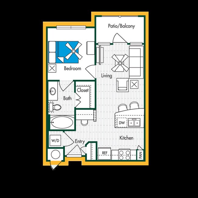 Floorplan - Domain at Waco- STUDENT LIVING