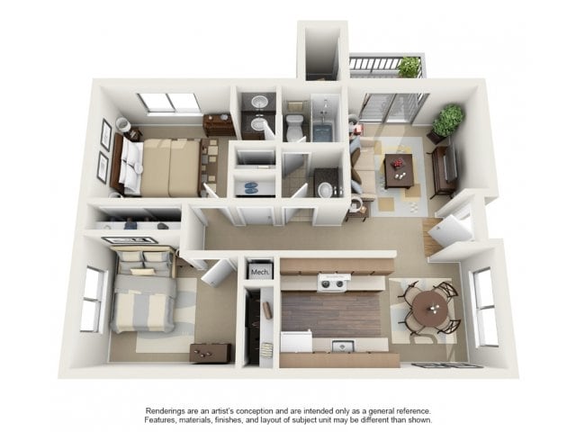 2BR/1BA - VINE BY VINTAGE