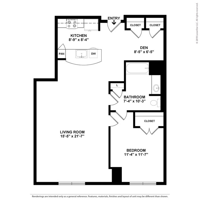 Floorplan - Curtain Lofts  1371