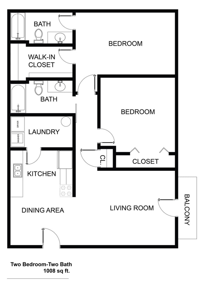 Floorplan - Westbury Lake Apartments