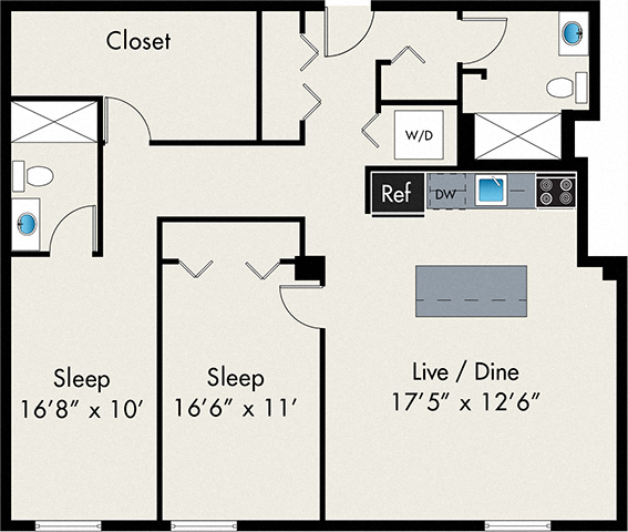 Floorplan - The Lofts at Gin Alley