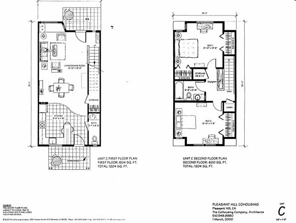 2BR/1BA - Pleasant Hill Cohousing