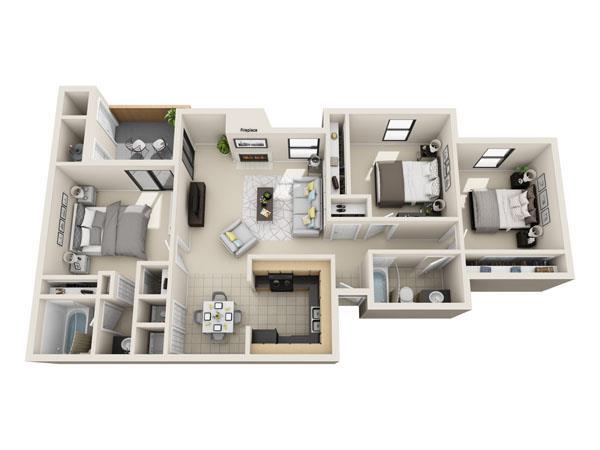 Floorplan - The Lodge at McCarran Ranch Apartment Homes