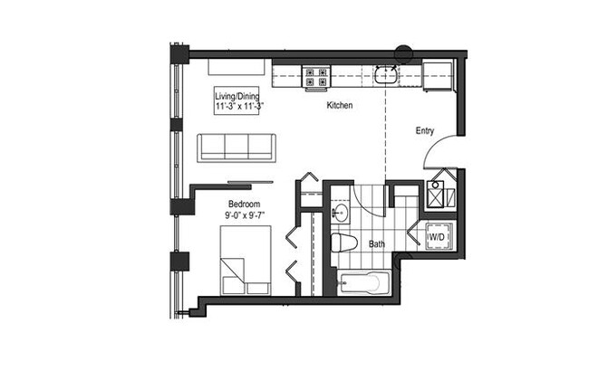 Floorplan - 13thirteen Randolph Street Lofts