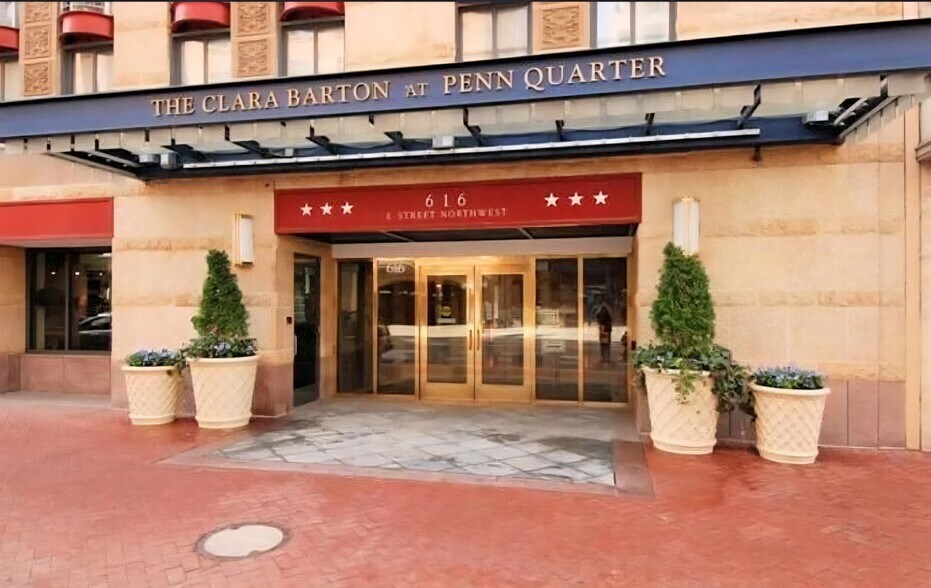Main entrance of the Clara Barton at Penn Quarter - 616 E St NW