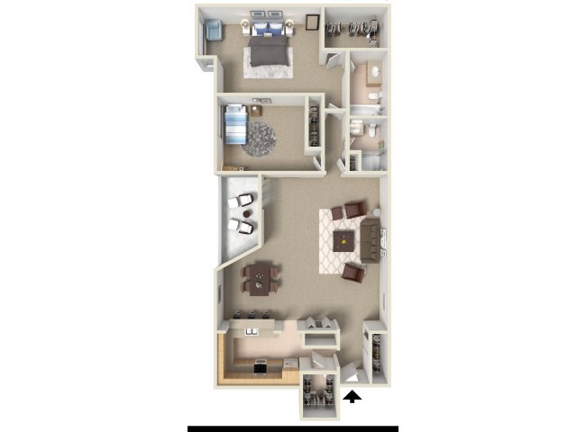 2C - Oak Creek Apartments