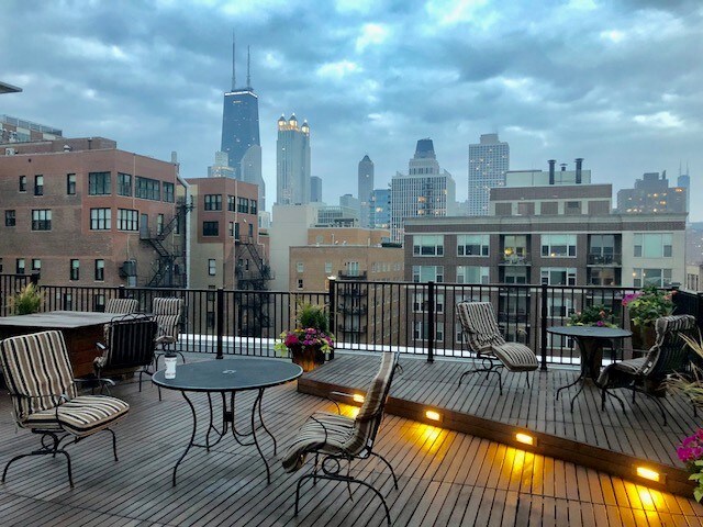 updated roof deck - 1339 N Dearborn St