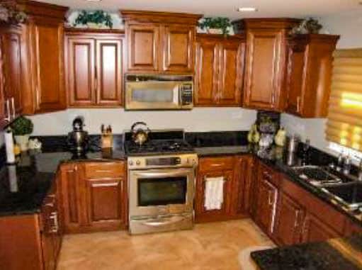 Updated kitchen with stone and tile - 28W461 Juanita Dr