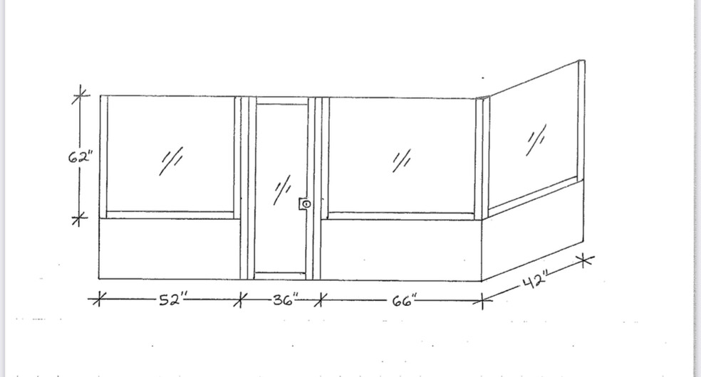 We'll install a Glass wall/door to make the beach patio more private - 25 15th Pl