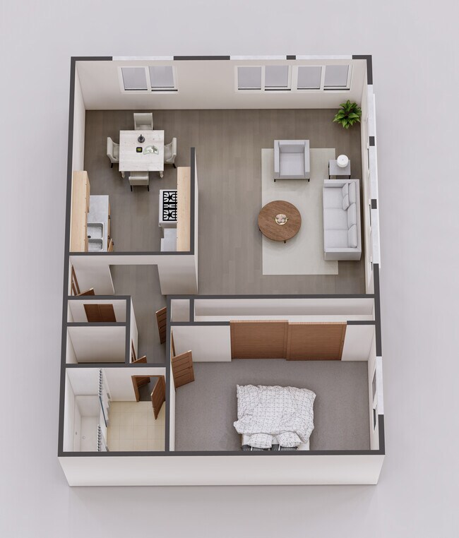 One Bedroom Aerial - Twin Lakes Apartments