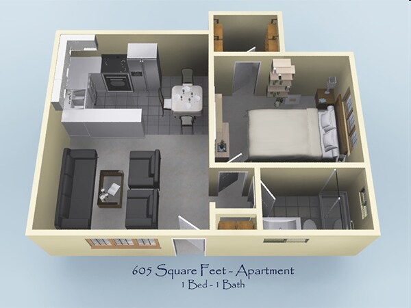 1BR/1BA - Chico Villa East Apartments