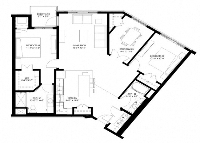 Floorplan - The Legends of Cottage Grove 55+ Apartments