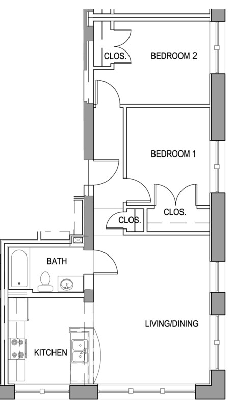 2BR/1BA - Ripley Gardens
