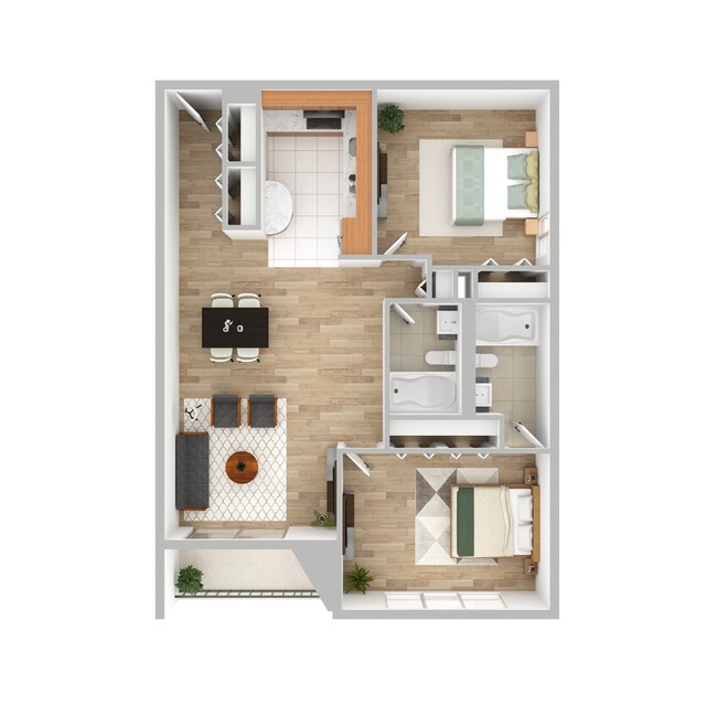 Floorplan - Highland Plaza Apartments