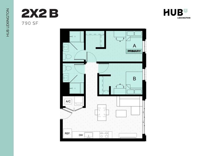2x2 B - Hub Lexington Upper