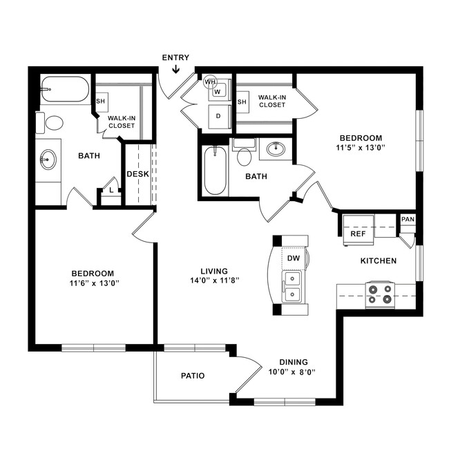 Floorplan - Lodge at Guadalupe Apartments LP