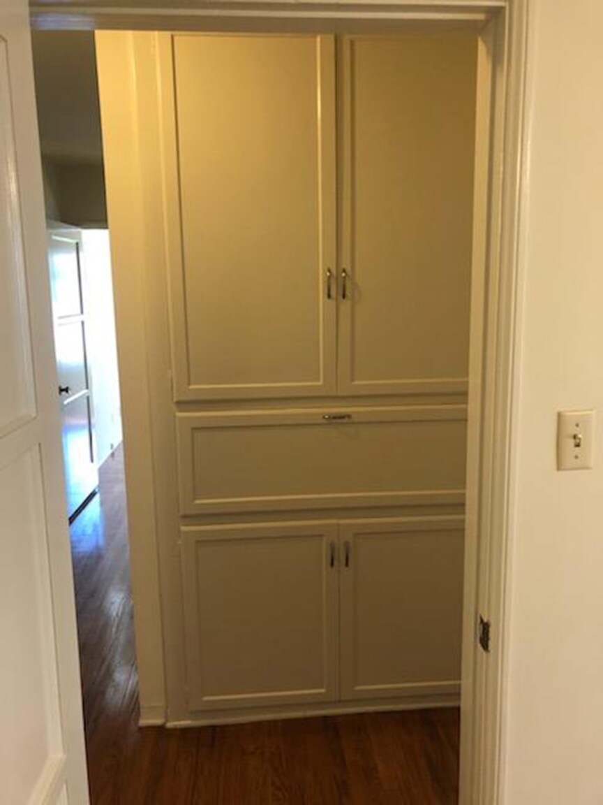 Looking out bedroom to cabinets. To the right is the bathroom. To the left is long ha.. - 1237 N Brand Blvd