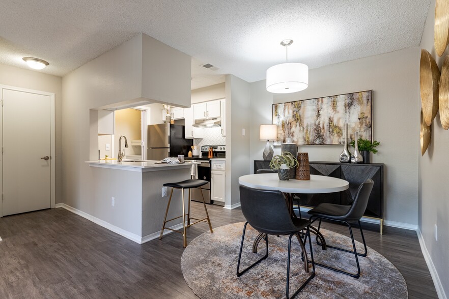 Newly Renovated Kitchen and Dining Room - The Augusta Apartments