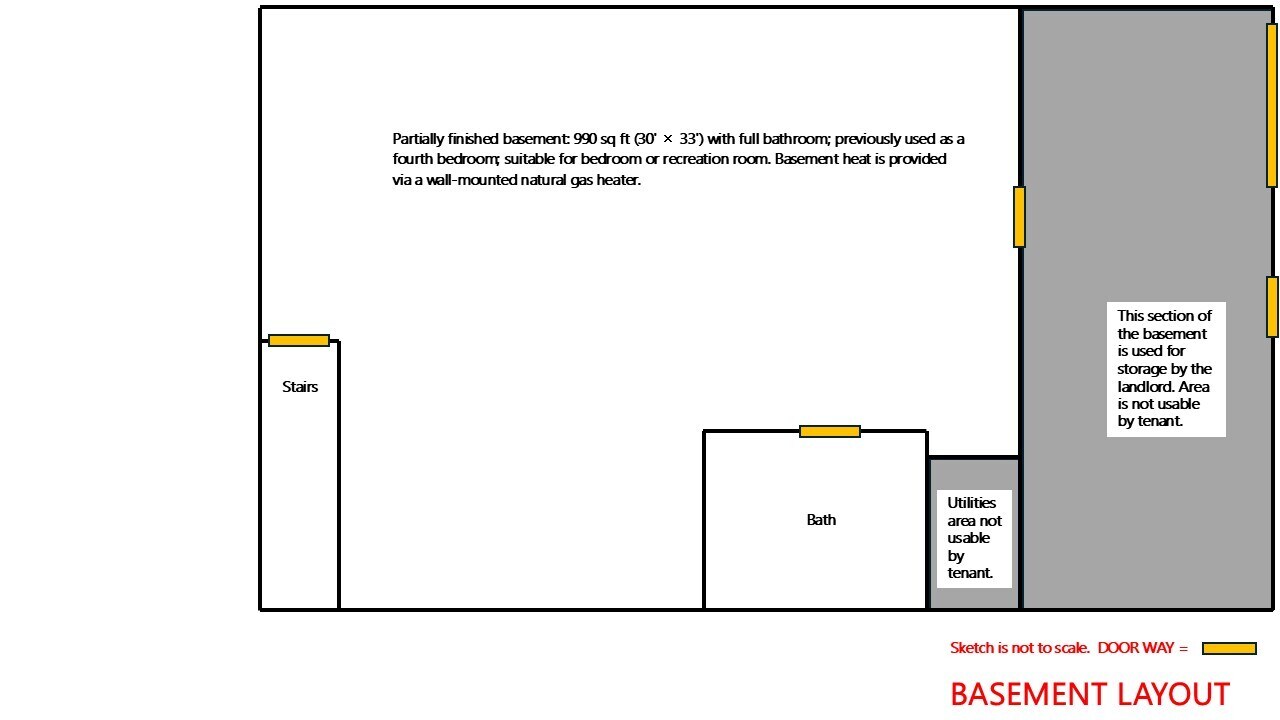 Basement Sketch - 138 Cullen Ln
