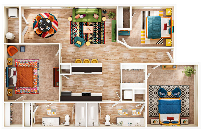 Floorplan - Village Green Apartments