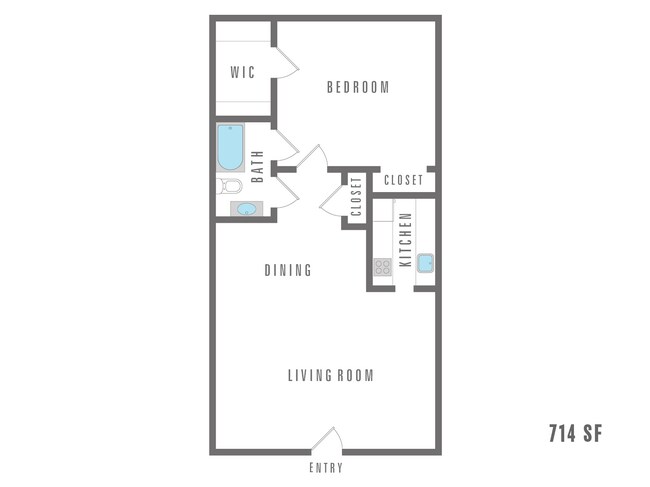Nest One bedroom, one bathroom 714 square feet - Nest