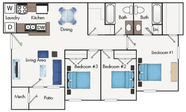 Floorplan - Station at Norge