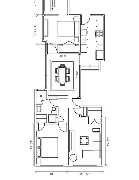 Floorplan - 2337 W Roscoe St