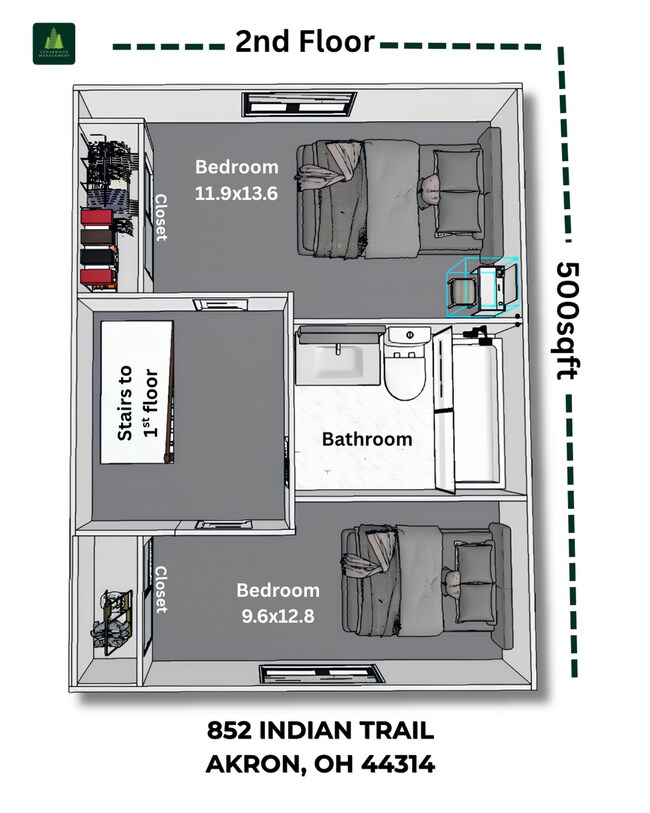 Building Photo - Affordable 2 Bedroom 1 Bathroom located in Indian Trail of Akron!