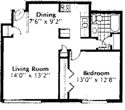 1BR/1BA - Colonial Court Apartments