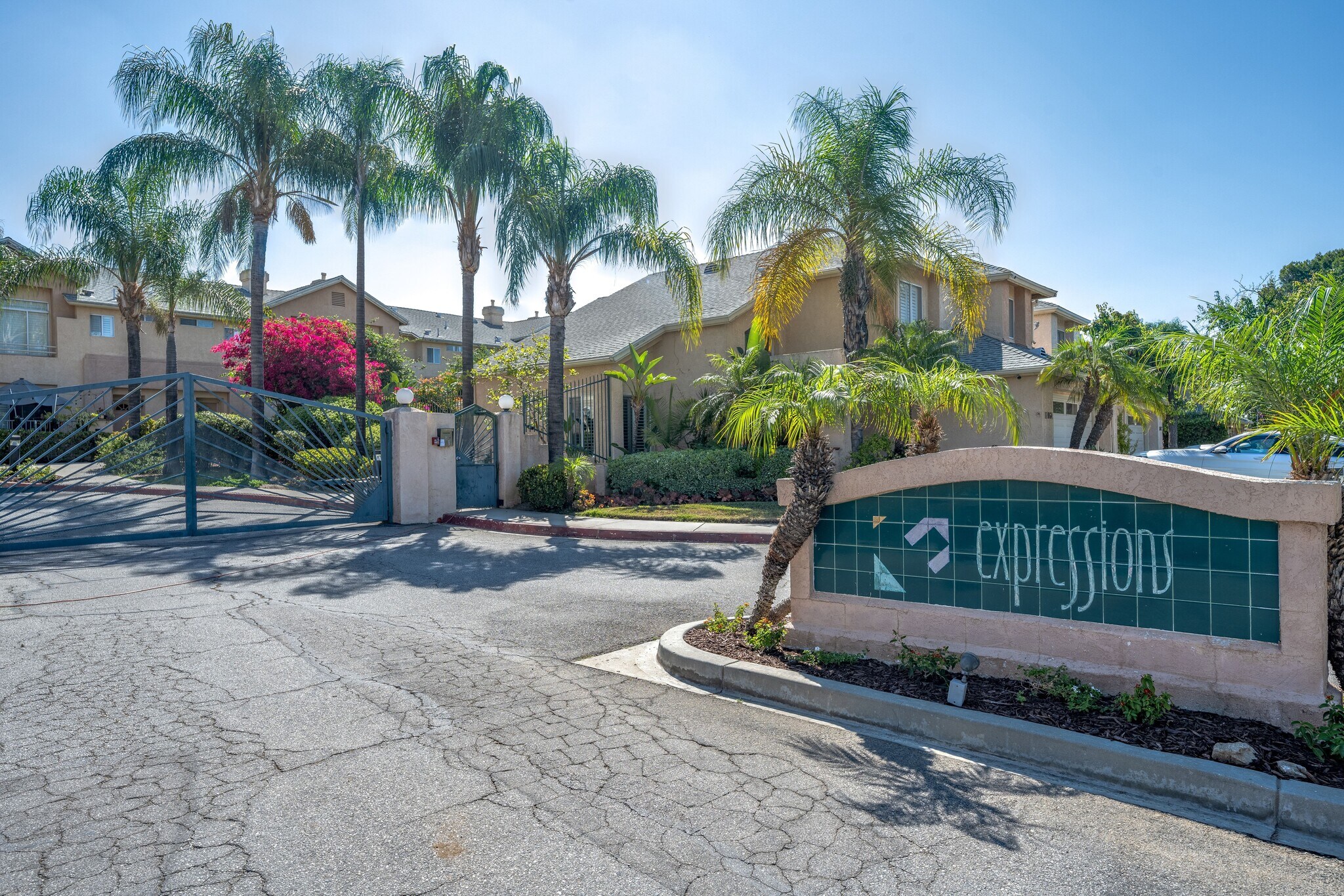 Entrance to gated community - 11068 Sharp Ave