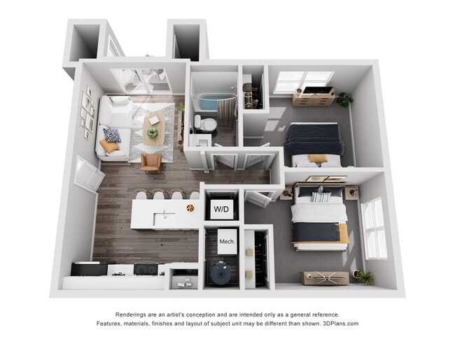 Floorplan - Westlake Place Apartments