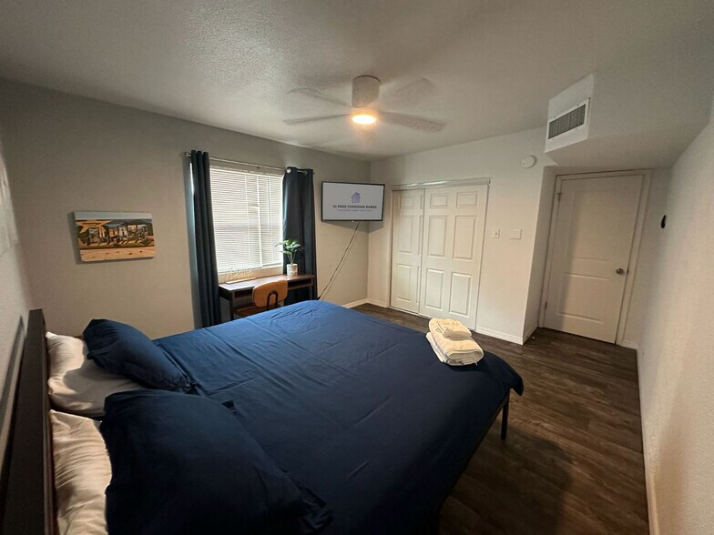 Bedroom with Smart TV - 3827 Monroe Ave