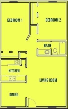 2BR/1BA - The Metropolis Apartments