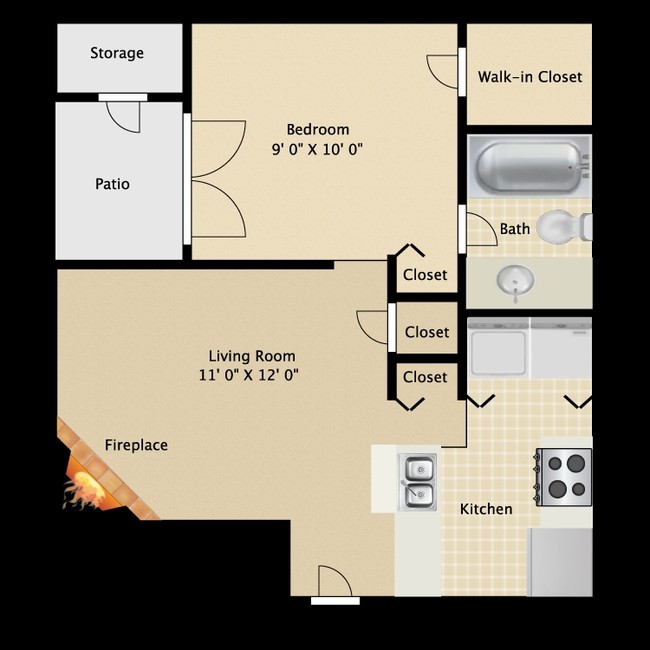 1BR/1BA - Knowlton Apartment Homes