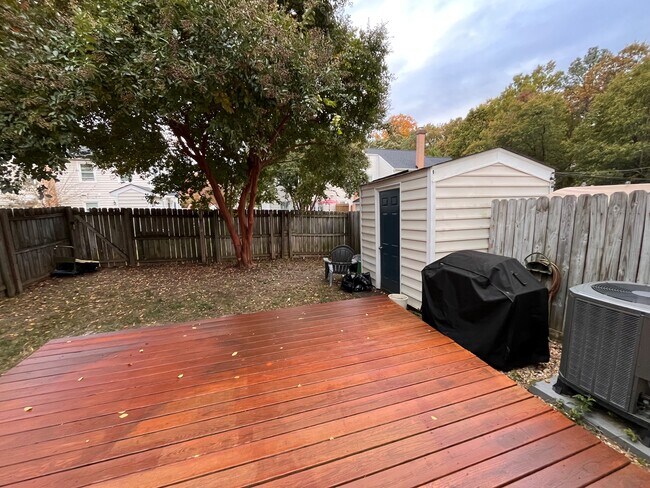 Newly power washed and stained deck (2025) - 9908 Whitney Cir