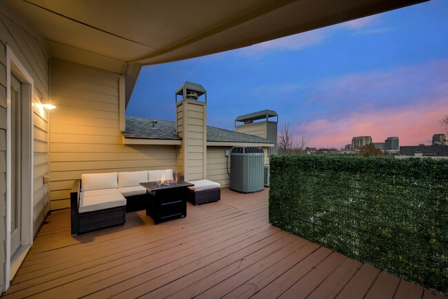 Lounge the day away on the stunning rooftop patio. - 4434 Holland Ave