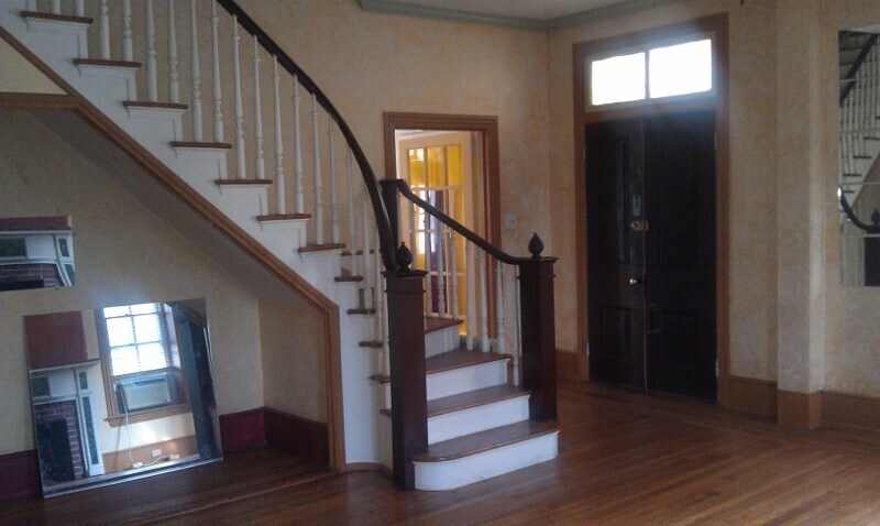 Beautiful sweeping original stair case. - 657 South Sumneytown Pike