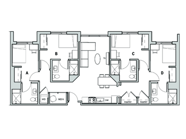 4x4 A - Student Housing | Identity Miami