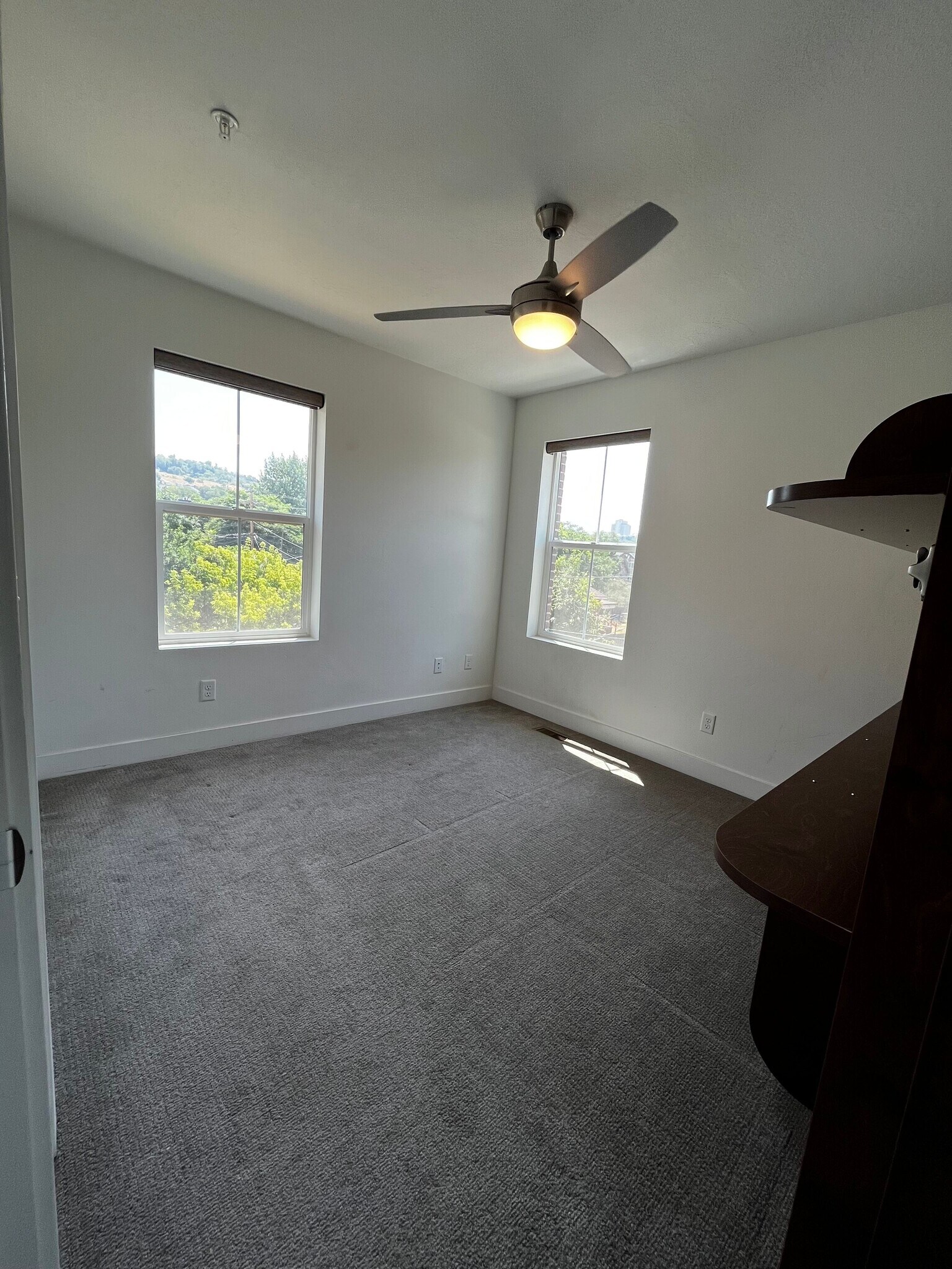 Second bedroom upstairs, and more view of downtown skyline. 15 windows in this condo. - 361 W Reed Ave