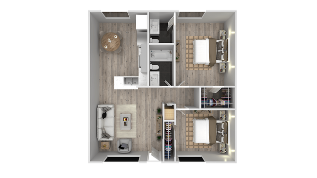Floorplan - Ocean Villas Apartments