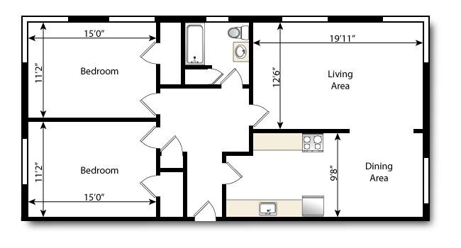 Floorplan - Park Aire Apartments