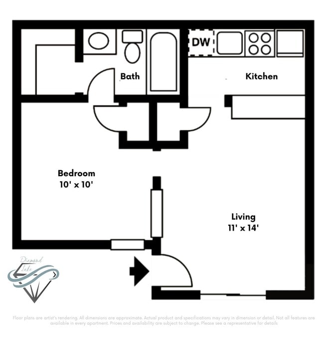 Floorplan - Diamond Lake Apartments