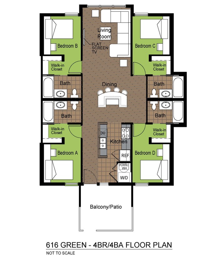 Floorplan - Green Street Towers