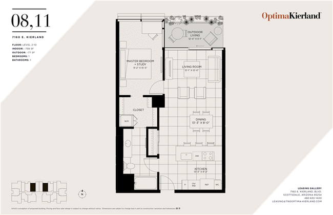 Floorplan - Optima Kierland Apartments