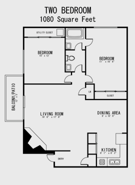 2BR/1BA - Royal Grove Apartments