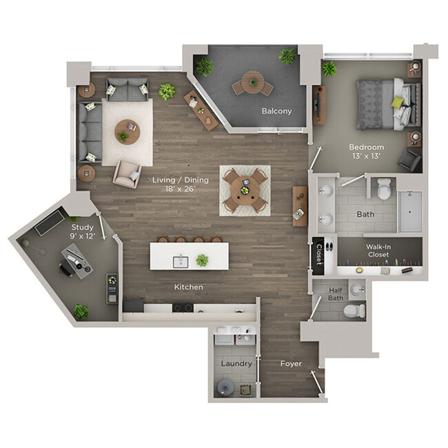 Floorplan - Madison Place Apartments