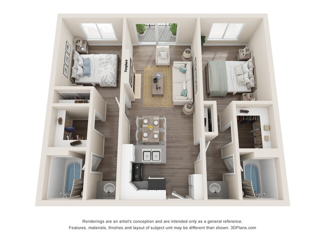 Floorplan - Playa Pacifica Apartments