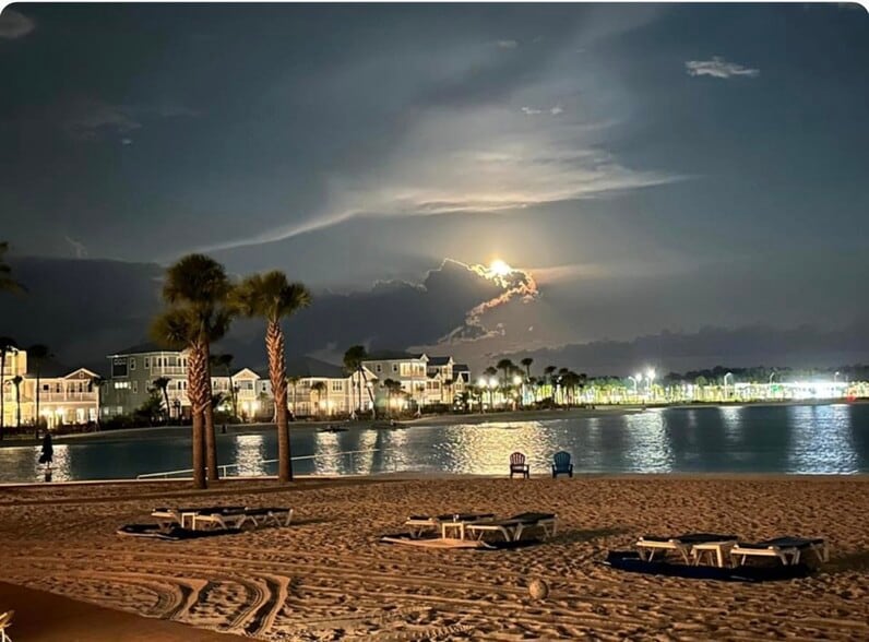 Lagoon views at night - 363 Caribbean Pl