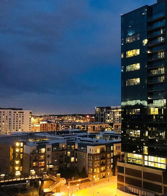 View from Balcony at Night - 1700 Bassett St