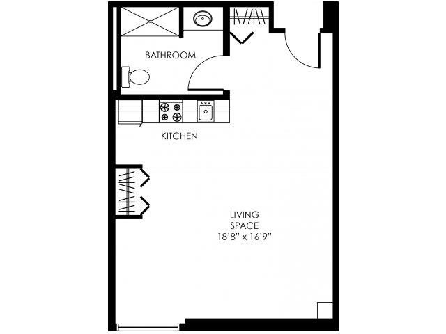 Floorplan - E Street Flats - Student Housing